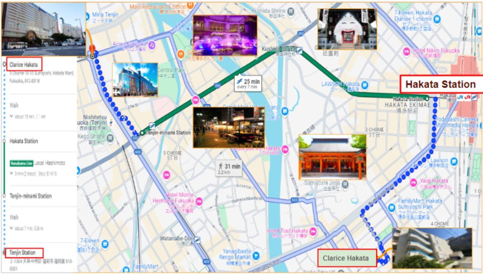 Kurarisu Hakata クラリス博多 Appartement Fukuoka  Buitenkant foto